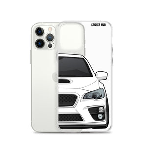 White 15-17 Subaru WRX STI - iPhone Case