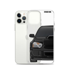 Black 03-05 Subaru WRX STI - iPhone Case