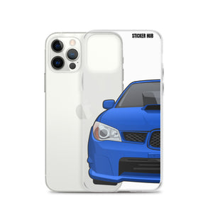 WR Blue 06-07 Subaru WRX STI - iPhone Case