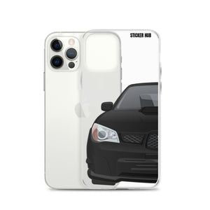 Black 06-07 Subaru WRX STI - iPhone Case