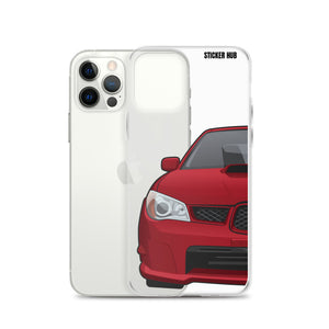 Garnet Red 06-07 Subaru WRX STI- iPhone Case