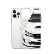 Load image into Gallery viewer, White 09-14 Subaru WRX STI - iPhone Case