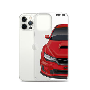 Red 09-14 Subaru WRX STI - iPhone Case