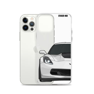 White C7 Corvette Z06 - iPhone Case