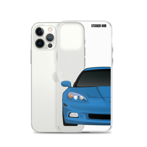 Jet Stream Blue C6 Corvette - iPhone Case