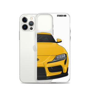 Yellow MKV Toyota Supra - iPhone Case