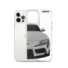 Load image into Gallery viewer, Silver MKV Toyota Supra - iPhone Case