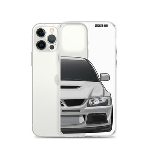 Silver Mitsubishi Evo - iPhone Case