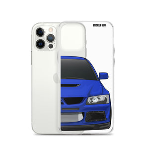 Blue Mitsubishi Evo - iPhone Case