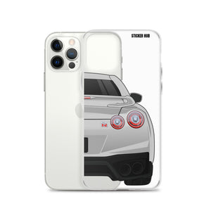 Silver R35 Nissan GTR - iPhone Case