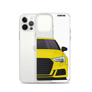 Yellow B9 Audi S3 - iPhone Case