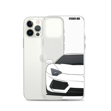 Load image into Gallery viewer, White Lamborghini Aventadoor - iPhone Case