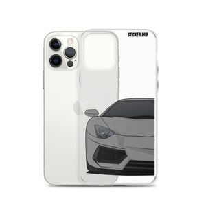 Gray Lamborghini Aventadoor - iPhone Case