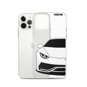 White Lamborghini Huracan - iPhone Case