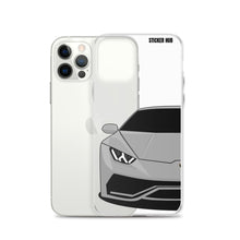 Load image into Gallery viewer, Silver Lamborghini Huracan - iPhone Case