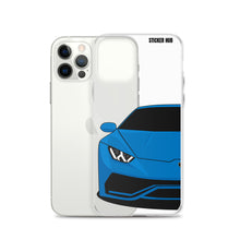 Load image into Gallery viewer, Blue Lamborghini Huracan - iPhone Case