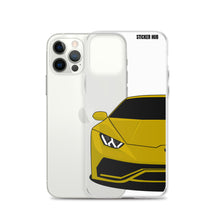 Load image into Gallery viewer, Yellow Lamborghini Huracan - iPhone Case