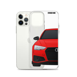 Red B9 Audi S4 "Facelift" - iPhone Case