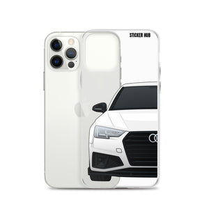 White B9 Audi S4 "Facelift" - iPhone Case