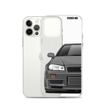 Load image into Gallery viewer, Gray R34 Nissan GTR - iPhone Case