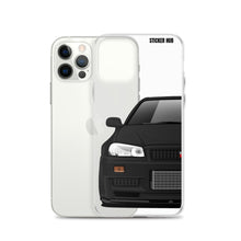 Load image into Gallery viewer, Black R34 Nissan GTR - iPhone Case