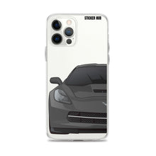 Load image into Gallery viewer, Gray C7 Corvette Stingray - iPhone Case