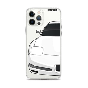 White C5 Corvette Z06 - iPhone Case