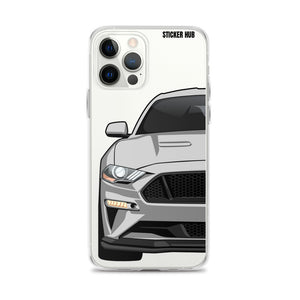 Silver 18-21 Mustang 5.0 - iPhone Case