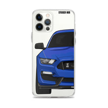 Load image into Gallery viewer, Lightning Blue Mustang GT350 - iPhone Case