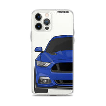 Load image into Gallery viewer, Deep Impact Blue 15-17 Mustang 5.0 - iPhone Case