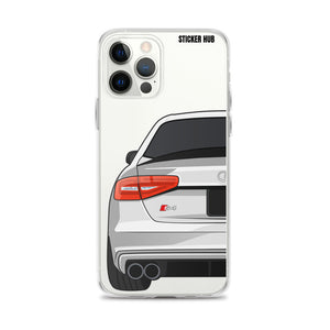 Silver B8.5 Audi S4 - iPhone Case