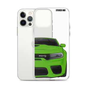 Green Charger Hellcat (Widebody) - iPhone Case