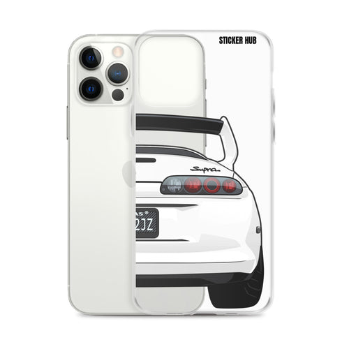 White Toyota Supra - iPhone Case