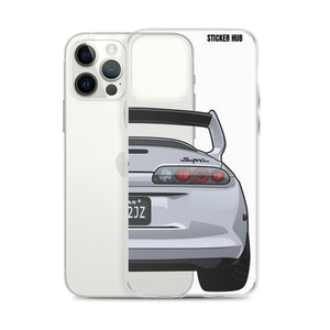 Silver Toyota Supra - iPhone Case