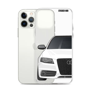 White B8 Audi S4 - iPhone Case