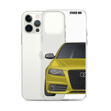 Load image into Gallery viewer, Yellow B8 Audi S4 - iPhone Case