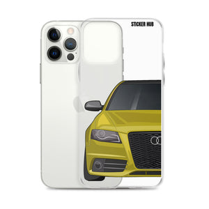 Yellow B8 Audi S4 - iPhone Case