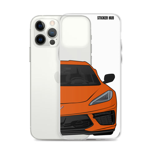 Sebring Orange C8 Corvette - iPhone Case