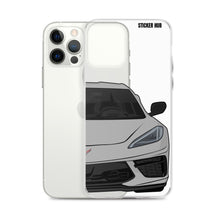 Load image into Gallery viewer, Silver C8 Corvette - iPhone Case