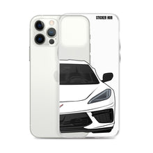 Load image into Gallery viewer, White C8 Corvette - iPhone Case