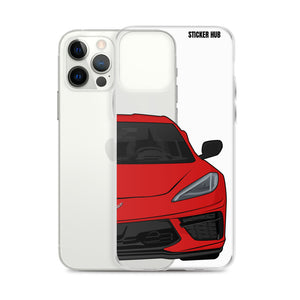 Torch Red C8 Corvette - iPhone Case