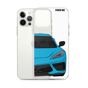 Rapid Blue C8 Corvette - iPhone Case