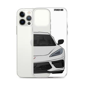 Ceramic Matrix Gray C8 Corvette - iPhone Case