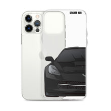 Load image into Gallery viewer, Black C7 Corvette Stingray - iPhone Case