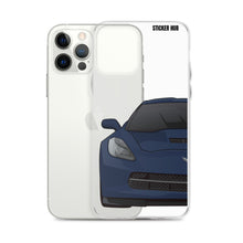 Load image into Gallery viewer, Night Race Blue C7 Corvette Stingray -iPhone Case