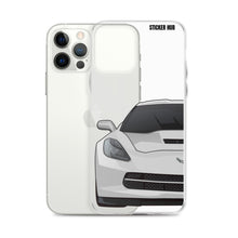 Load image into Gallery viewer, Silver C7 Corvette Stingray - iPhone Case