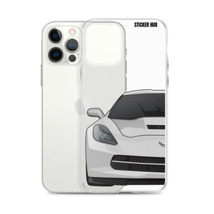 Silver C7 Corvette Stingray - iPhone Case