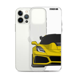 Yellow C7 Corvette Zr1 - iPhone Case