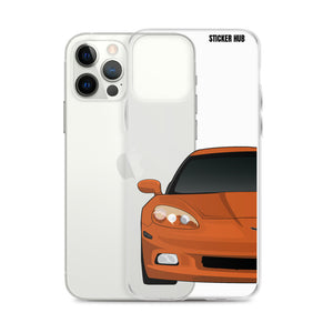 Sunset Orange C6 Corvette - iPhone Case