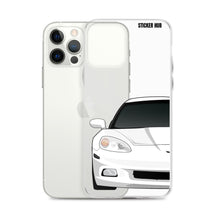 Load image into Gallery viewer, White C6 Corvette - iPhone Case